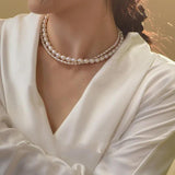 Freshwater Pearl Double Layered Choker Necklace