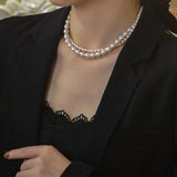 Freshwater Pearl Double Layered Choker Necklace