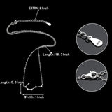 925 Silver Necklace 12 Constellation Zircon Pendant Collier Gift