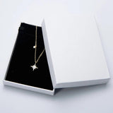 3MM Moissanite Star Pendant 925 Silver Necklace, Birthday Gift