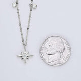 3MM Moissanite Star Pendant 925 Silver Necklace, Birthday Gift
