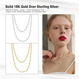 925 Sterling Silver Diamond-Cut Link Chain Necklace