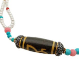 Shell Pearl Turquoise Coral Agate Necklace
