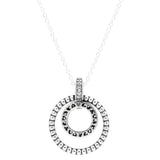 925 Silver Collier Signature Pave Pendant & Necklace