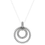 925 Silver Collier Signature Pave Pendant & Necklace