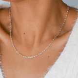 925 Silver Necklace Dainty Choker Chain Pendant for Women