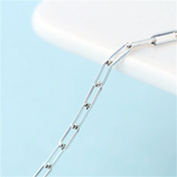 925 Silver Necklace Dainty Choker Chain Pendant for Women