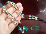 Boutique Bead Necklace Pendant Chain with Jade Wire Rope