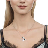 925 Silver Cow Animal Pendant Necklace for Girls