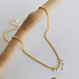 S925 Sterling Silver Zircon Clavicle Chain Necklace