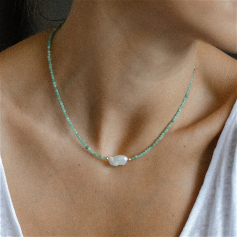 Personalized Baroque Pearl Choker Necklace