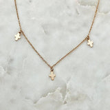 Boho Cross Necklace Choker Pendant for Women