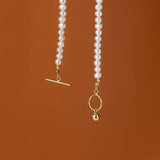 925 Silver Baroque Pearl Charm Necklace for Women