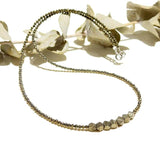 Real Pyrite Beads 925 Silver Choker Necklace