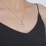 925 Silver Opal Nautical Dream Compass Pendant Necklace