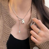 SHANICE S925 Silver Bear Necklace for Women