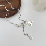 SHANICE S925 Silver Bear Necklace for Women