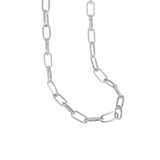 F.I.N.S 925 Silver Necklace Link Chain Stackable Sterling Silver Choker
