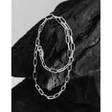 F.I.N.S 925 Silver Necklace Link Chain Stackable Sterling Silver Choker