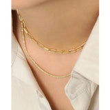 F.I.N.S 925 Silver Necklace Link Chain Stackable Sterling Silver Choker