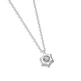 1ct D VVS1 Moissanite Pendant Necklace 925 Sterling Silver Jewelry Gift
