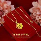 14k Heart Pendant Necklace for Women Wedding Engagement Jewelry