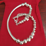 925 Silver Charm Beads Necklace Jewelry