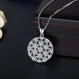 Eudora Flower of Life Blossom Necklace 925 Silver Wedding Gift with Box