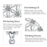 Eudora Flower of Life Blossom Necklace 925 Silver Wedding Gift with Box