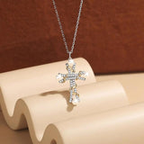 Malanda 925 Sterling Silver Pearl Cross Pendant Necklace For Women
