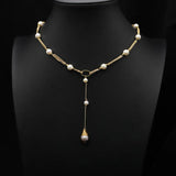 Glseevo Freshwater Pearl Necklace Wedding Party Jewelry GN0389