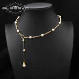Glseevo Freshwater Pearl Necklace Wedding Party Jewelry GN0389
