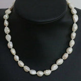 Natural Freshwater Pearl Necklace Women's Chain 18