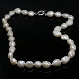 Natural Freshwater Pearl Necklace Women's Chain 18
