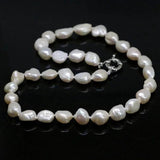 Natural Freshwater Pearl Necklace Women's Chain 18