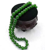 6-10mm Handcraft Natural Jade Green Jade Necklaces
