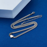 925 Silver Net Chain Necklace Enamel Heart Pendant Choker