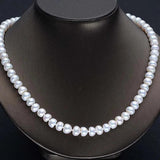 Freshwater Necklace & 7-8mm Round Pearl Lady Jewelry