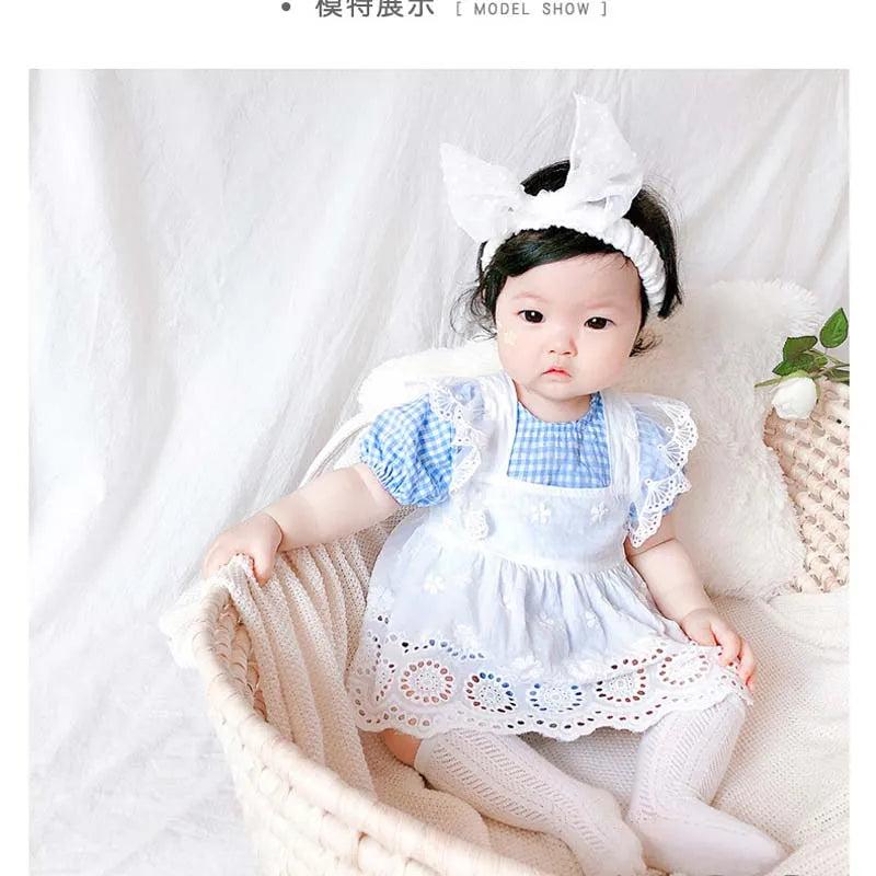 Summer Lace Suspender Skirt Set for Baby