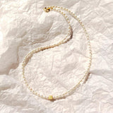 Freshwater Pearl 925 Silver Cube Choker Necklace