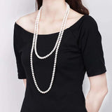 Freshwater Pearl Shell Necklace Sweater Chain Women