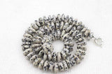 Natural Agate Roundel Necklace 18inch Beads for Women