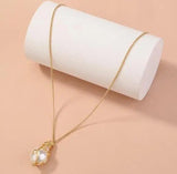 Baroque Sea Shell Choker Pearl Necklace Women Gift