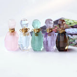 Rose Quartz Fluorite Amethyst Crystal Necklace