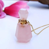 Rose Quartz Fluorite Amethyst Crystal Necklace