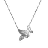925 Silver Double Butterfly Necklace with Zircon Choker