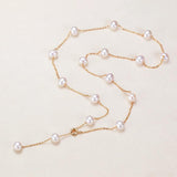 Natural Freshwater Pearl 18K Necklace Jewelry for Women