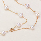 Natural Freshwater Pearl 18K Necklace Jewelry for Women