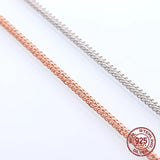 S925 Silver Chain Necklace for Women with Pendant, 50-55mm Sterling Silver Chain