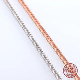 S925 Silver Chain Necklace for Women with Pendant, 50-55mm Sterling Silver Chain